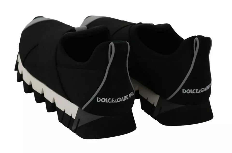 Dolce & Gabbana Black Shark Neoprene Stretch Sneakers Shoes (Copy)