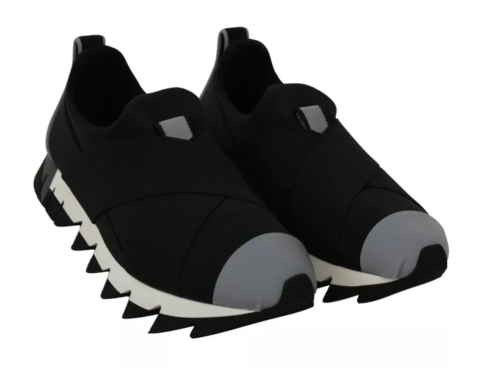 Dolce & Gabbana Black Shark Neoprene Stretch Sneakers Shoes (Copy)