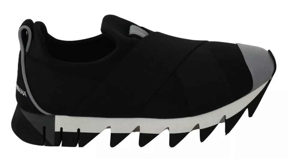 Dolce & Gabbana Black Shark Neoprene Stretch Sneakers Shoes (Copy)