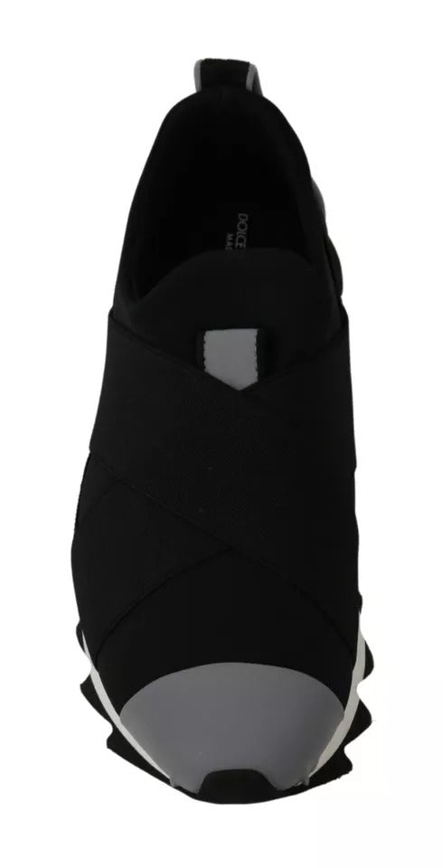 Dolce & Gabbana Black Shark Neoprene Stretch Sneakers Shoes (Copy)