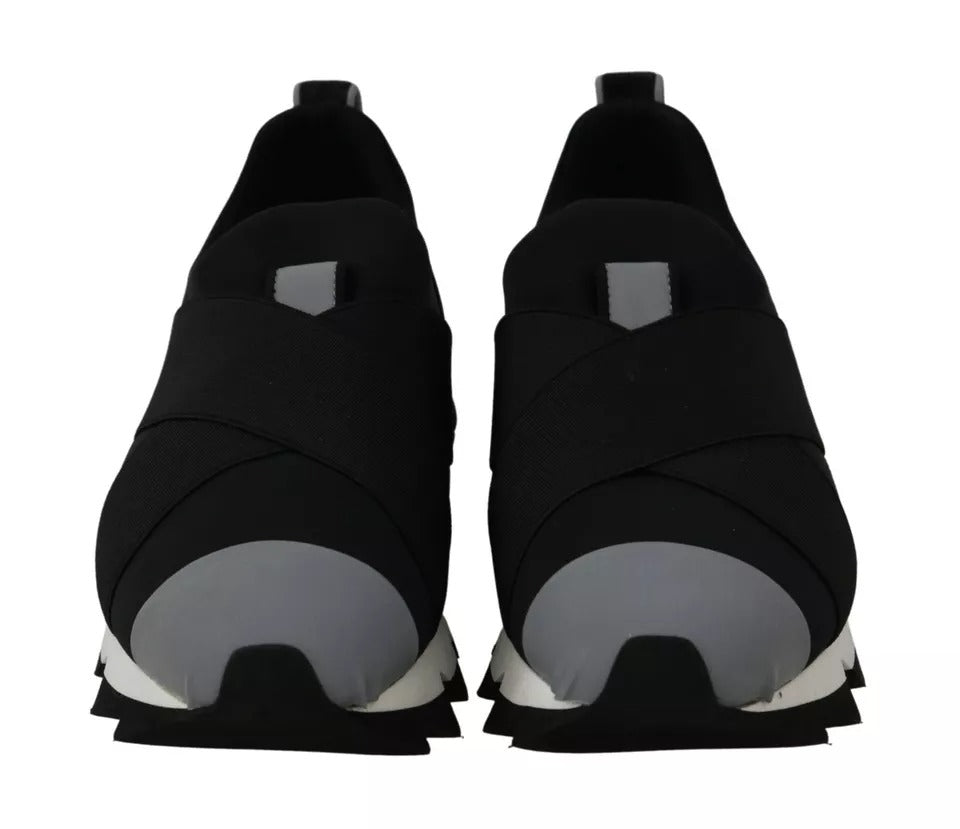 Dolce & Gabbana Black Shark Neoprene Stretch Sneakers Shoes (Copy)