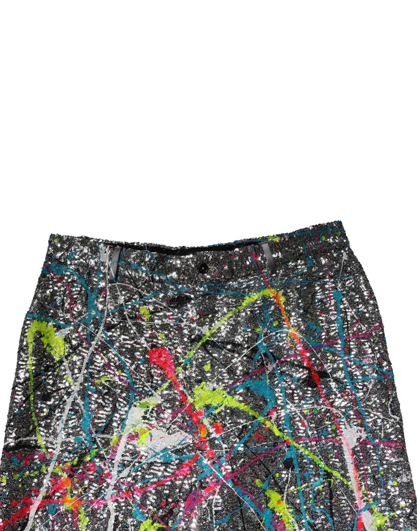 Dolce & Gabbana Multicolor Sequined Embellished Pants