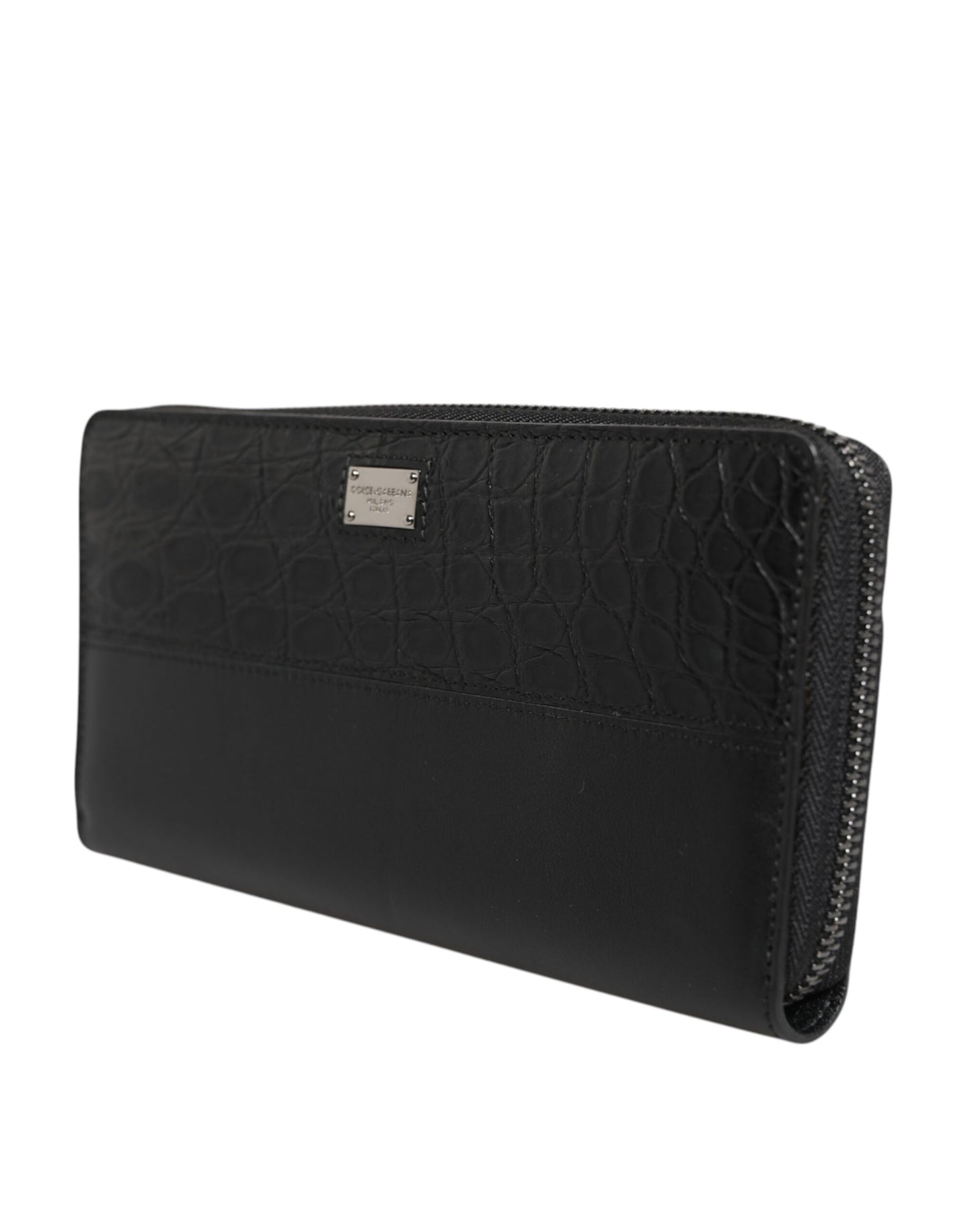 Dolce & Gabbana Exquisite Green Ostrich Leather Continental Wallet