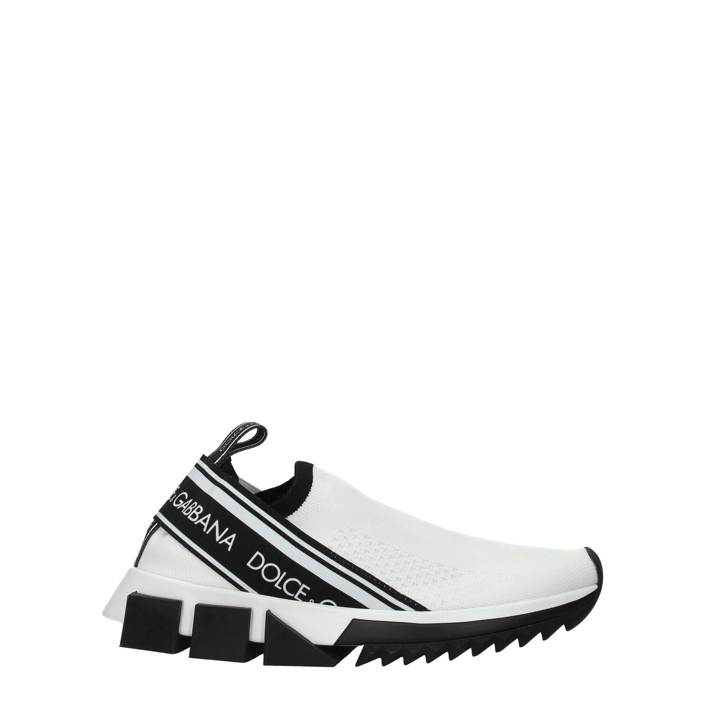 Dolce & Gabbana White Fabric Sneakers