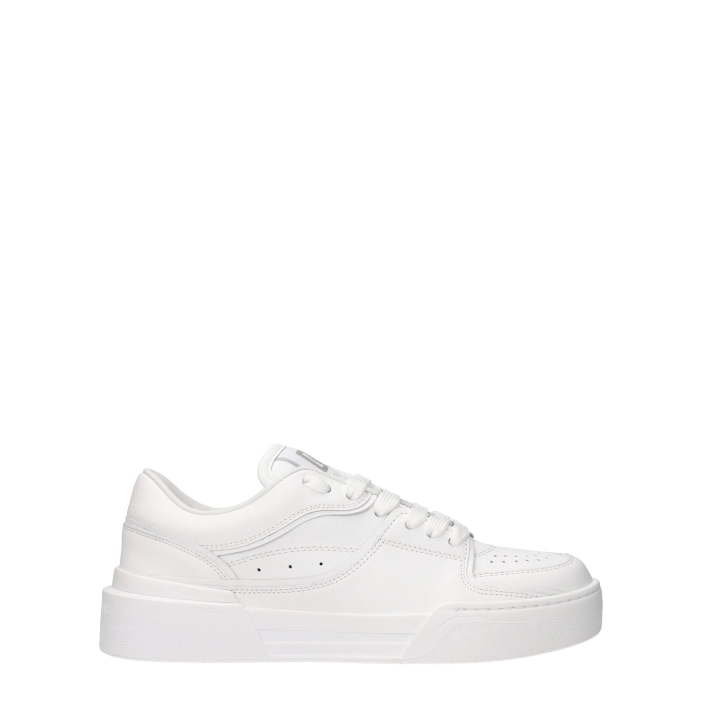 Dolce & Gabbana White Leather Sneakers