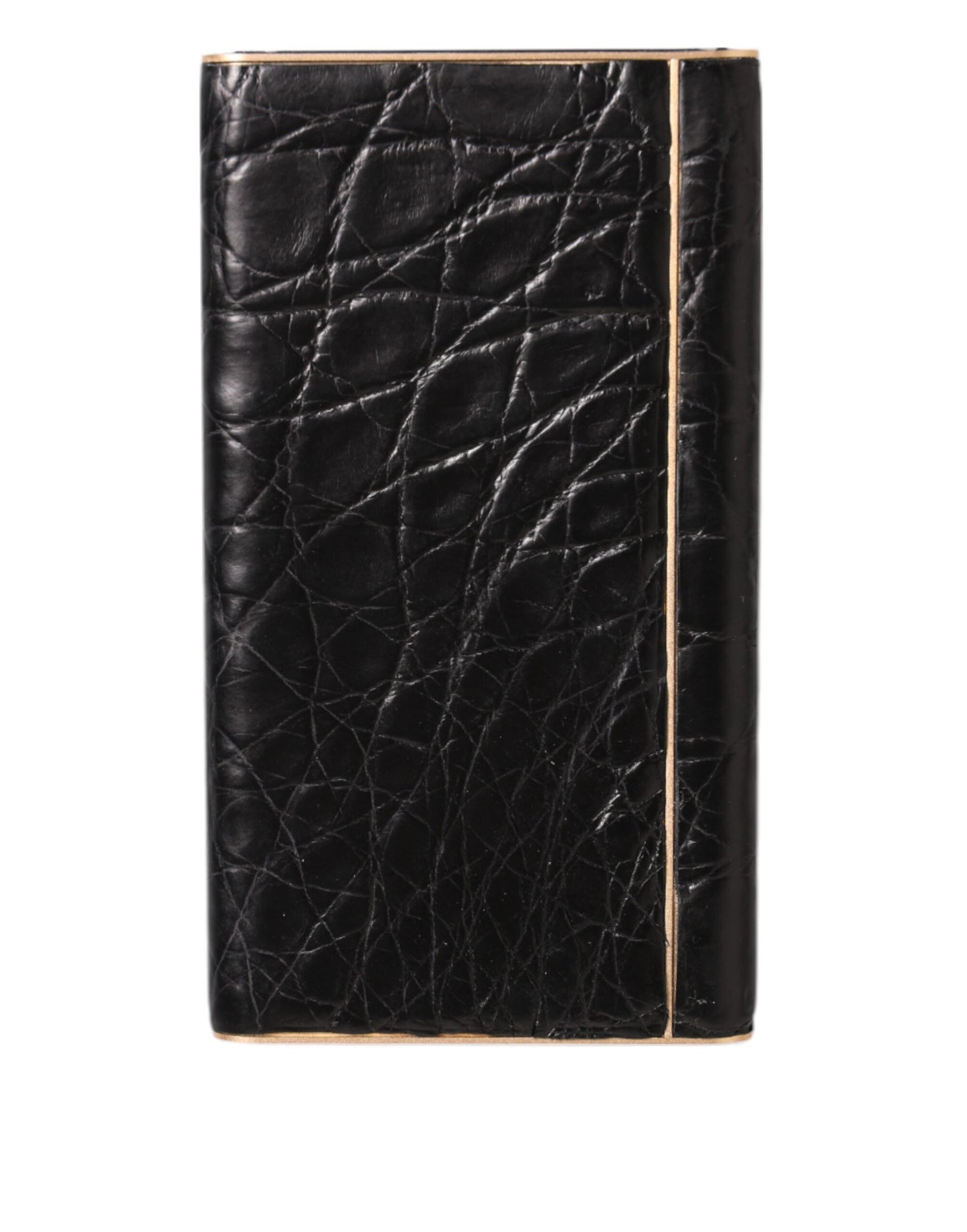 Dolce & Gabbana Black Leather Embossed Skin 3000mAh Power Bank Charger USB
