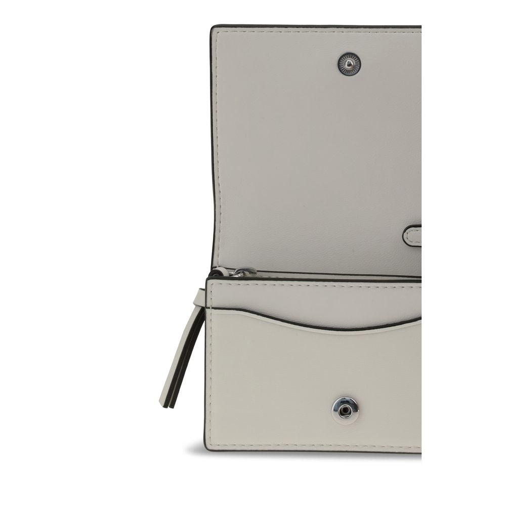 Ganni GANNI CARD HOLDER WITH FLAP CAT SIGNATUR