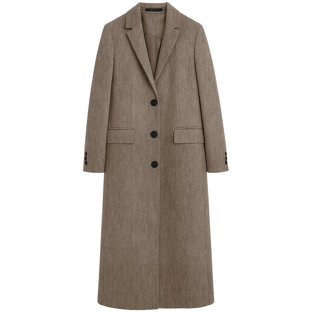 Made in Italy Brown Wool Jackets & Coat