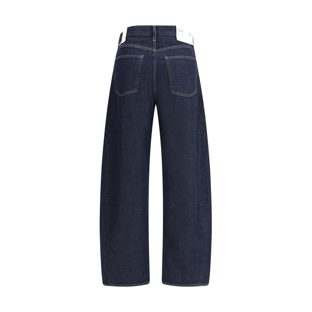 Agolde Luna Pieced Taper Jeans high waist color rinse