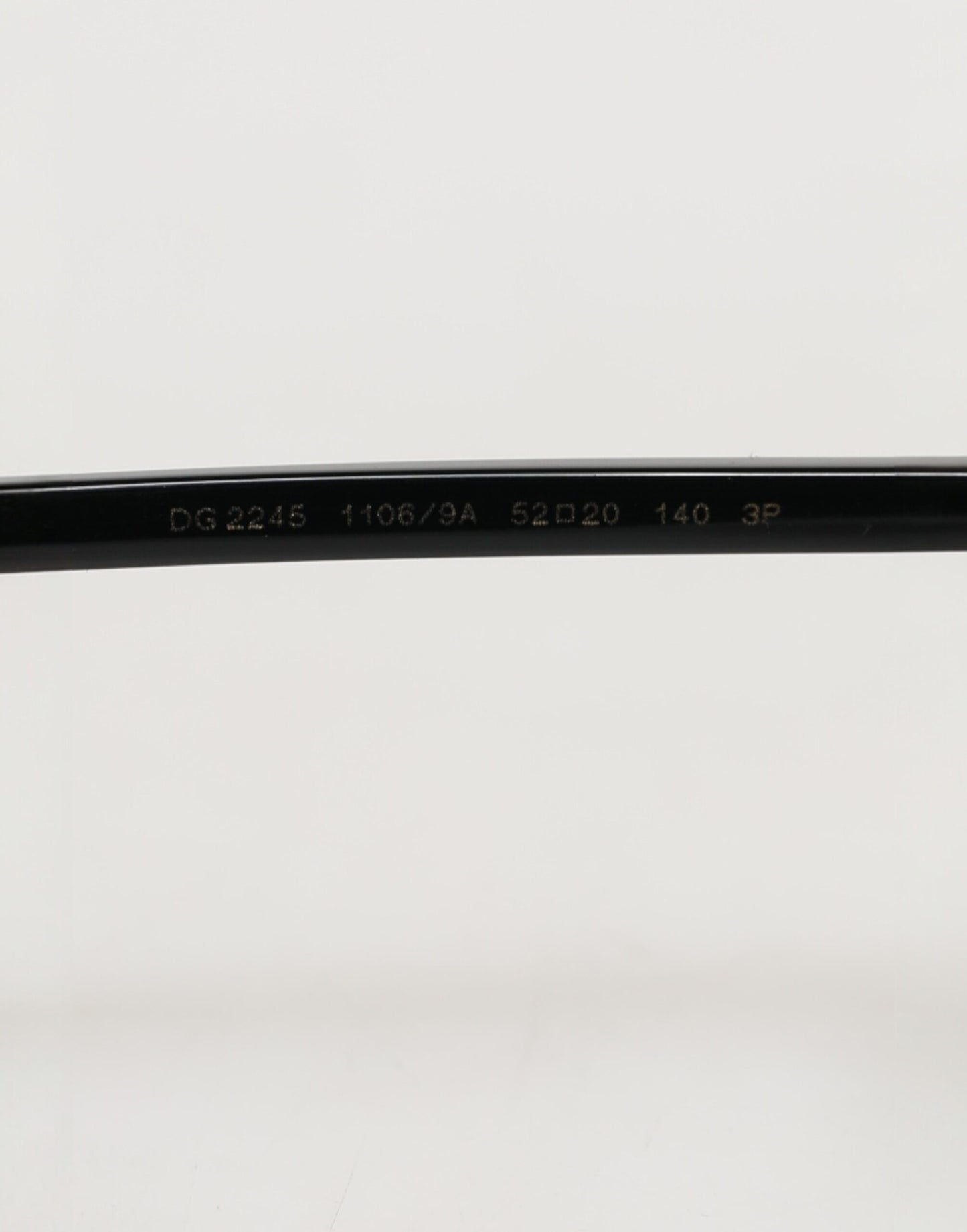 Dolce & Gabbana DG2245 Matte Black Steel Frame Gray Lens Sunglasses