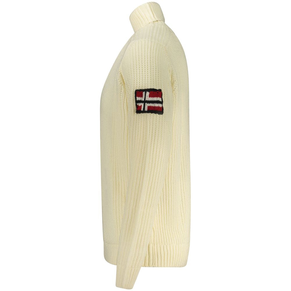 Norway 1963 White Wool Sweater