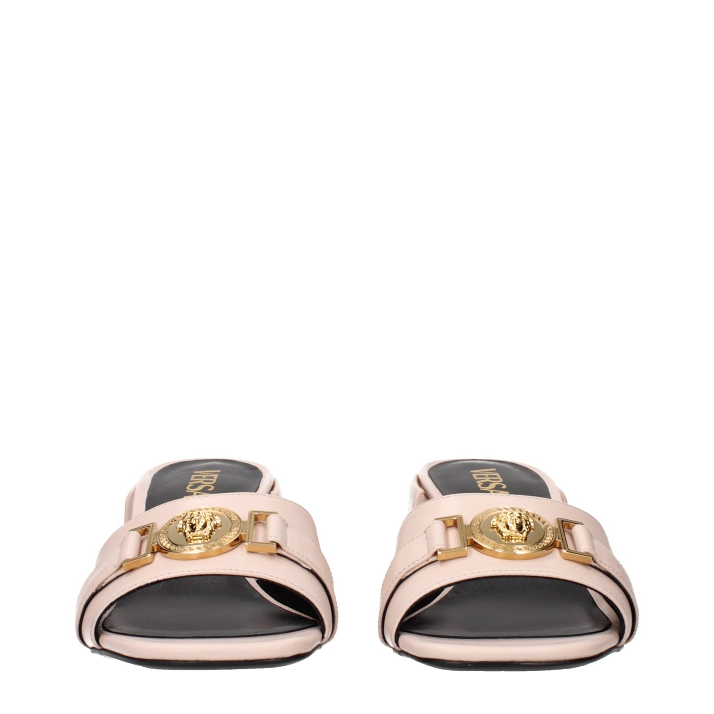 Versace Pink Leather Platforms