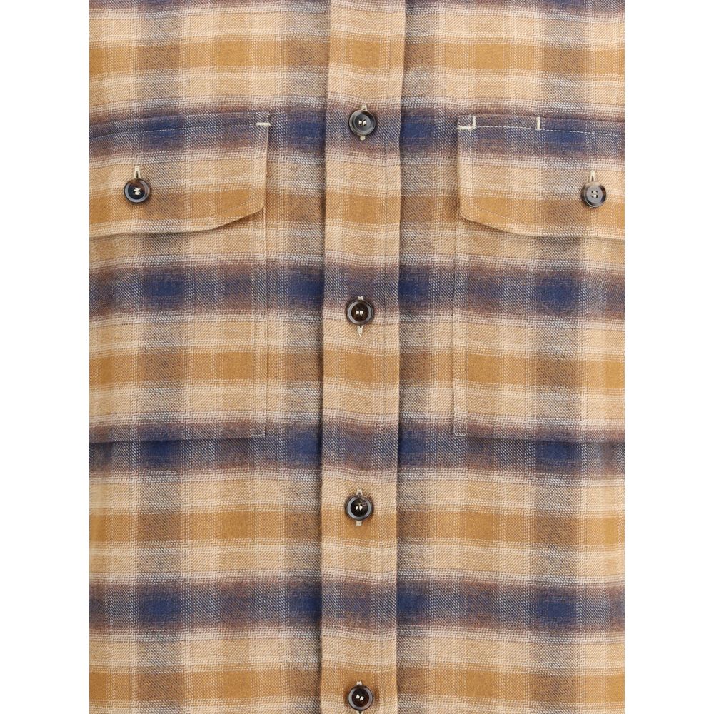 Brioni Checked cotton Shirt