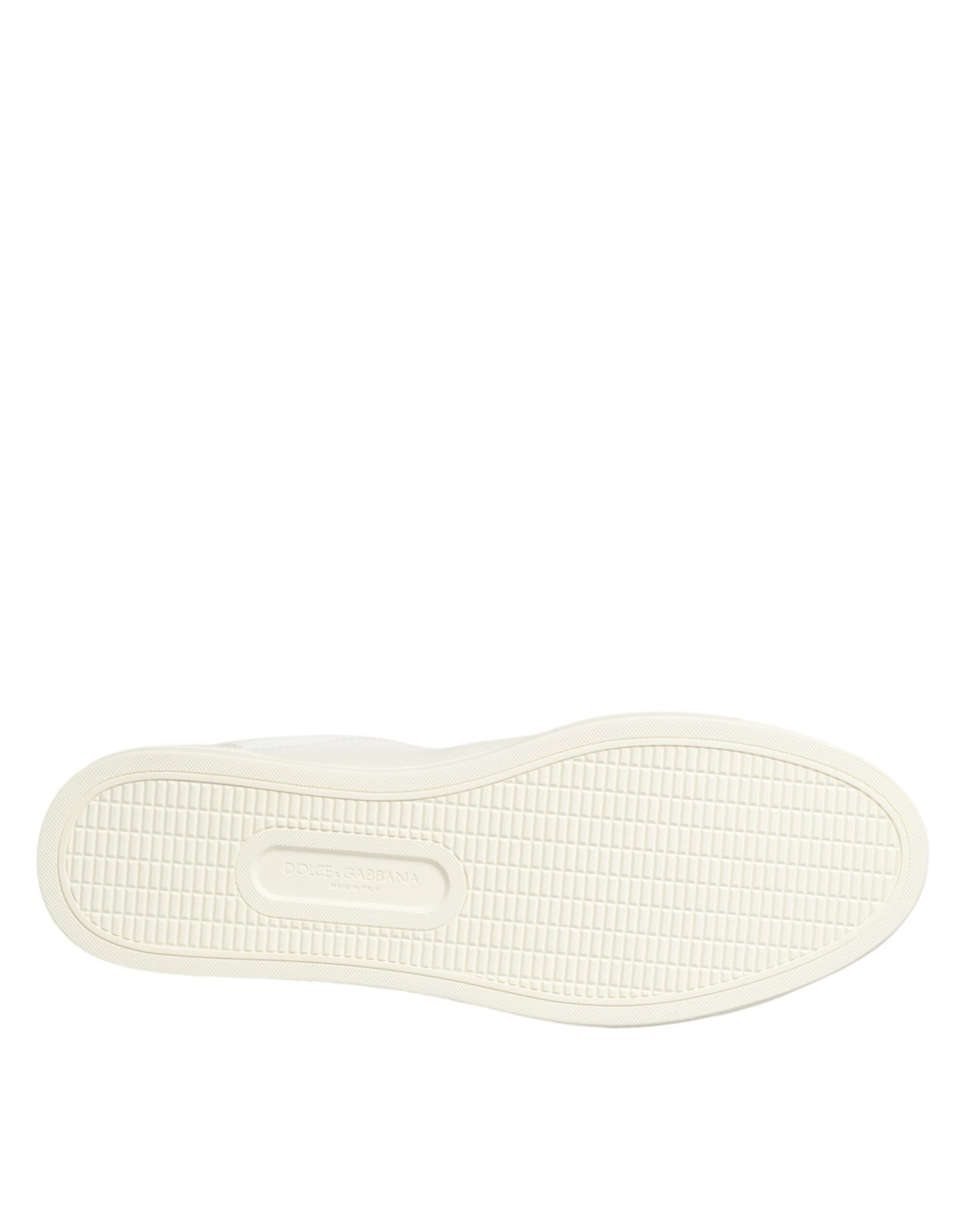 Dolce & Gabbana White Heart Embellished Sneakers Shoes