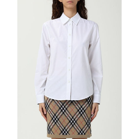 Burberry White Cotton Dress Shirt