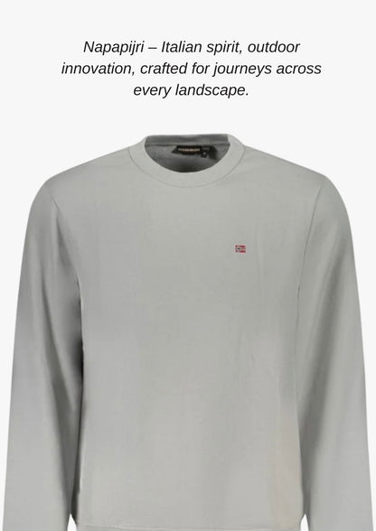 Napapijri Brown Cotton Men Sweater