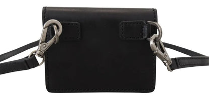 Dolce & Gabbana Black Leather Bifold Shoulder Sling Women Wallet (Copy)