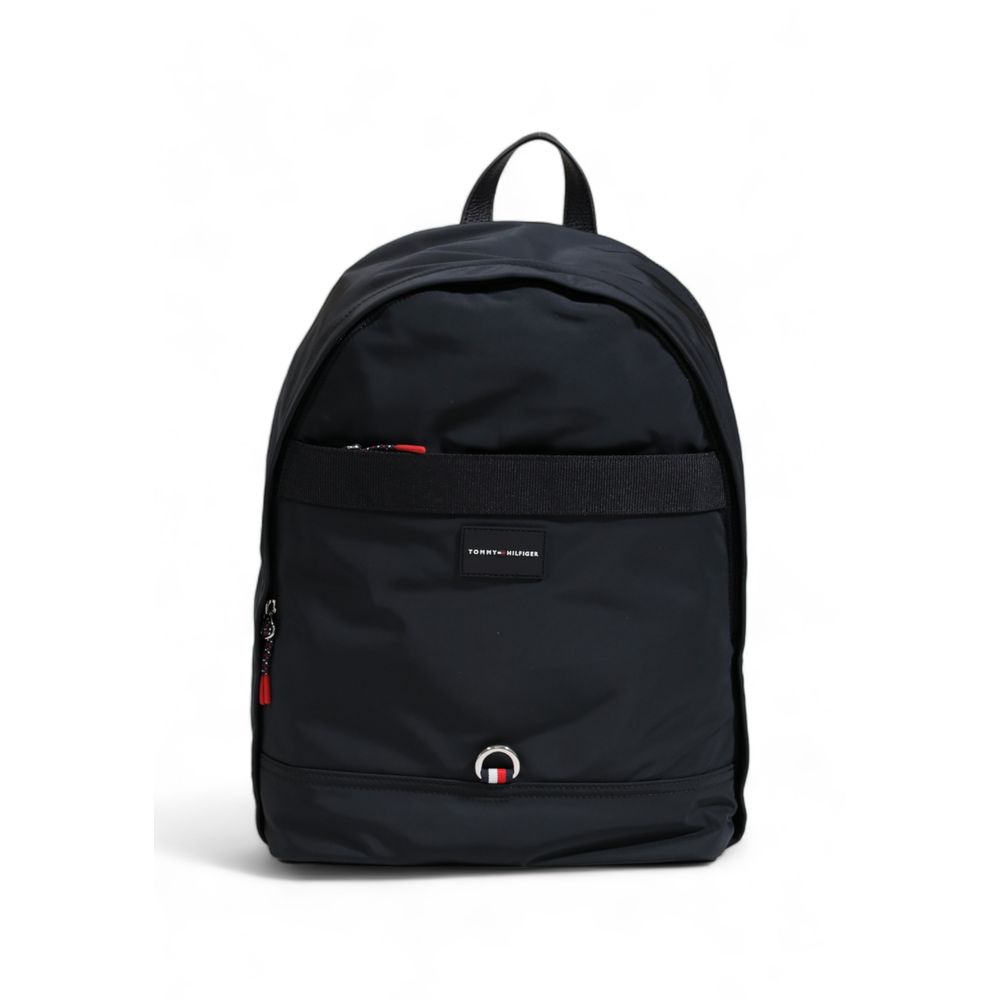 Tommy Hilfiger Black Polyester Polyester Backpack