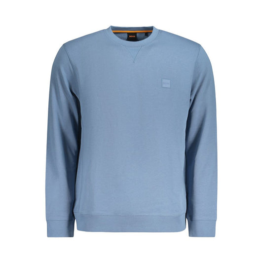 Hugo Boss Light Blue Cotton Sweater