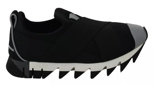 Dolce & Gabbana Black Shark Neoprene Stretch Sneakers Shoes (Copy)