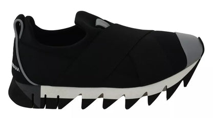 Dolce & Gabbana Black Shark Neoprene Stretch Sneakers Shoes (Copy)