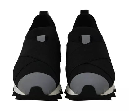 Dolce & Gabbana Black Shark Neoprene Stretch Sneakers Shoes (Copy)