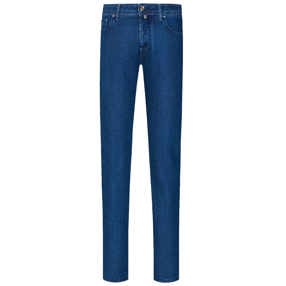 Jacob Cohen Blue Cotton Jeans & Pant