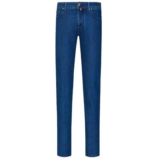 Jacob Cohen Blue Cotton Jeans & Pant