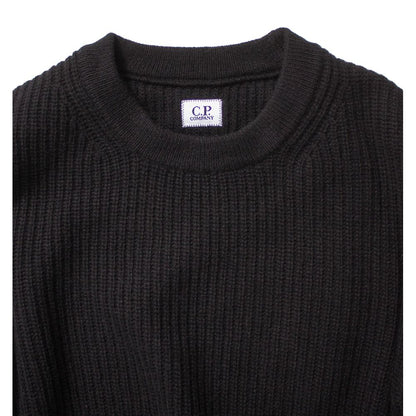 C.P. Company Black Wool Sweater