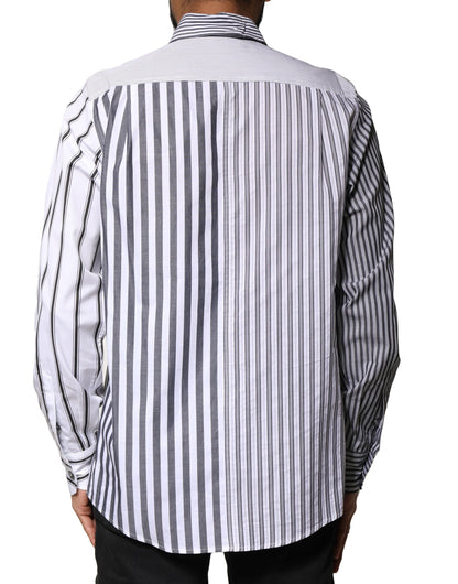 Dolce & Gabbana Multicolor Striped Button Down Casual Shirt