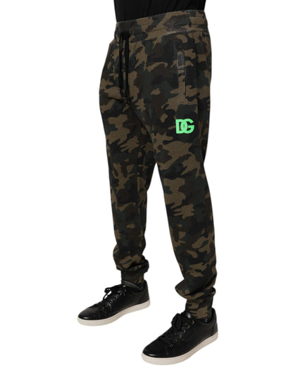 Dolce & Gabbana Multicolor Camouflage Jogger Sweatpants Pants