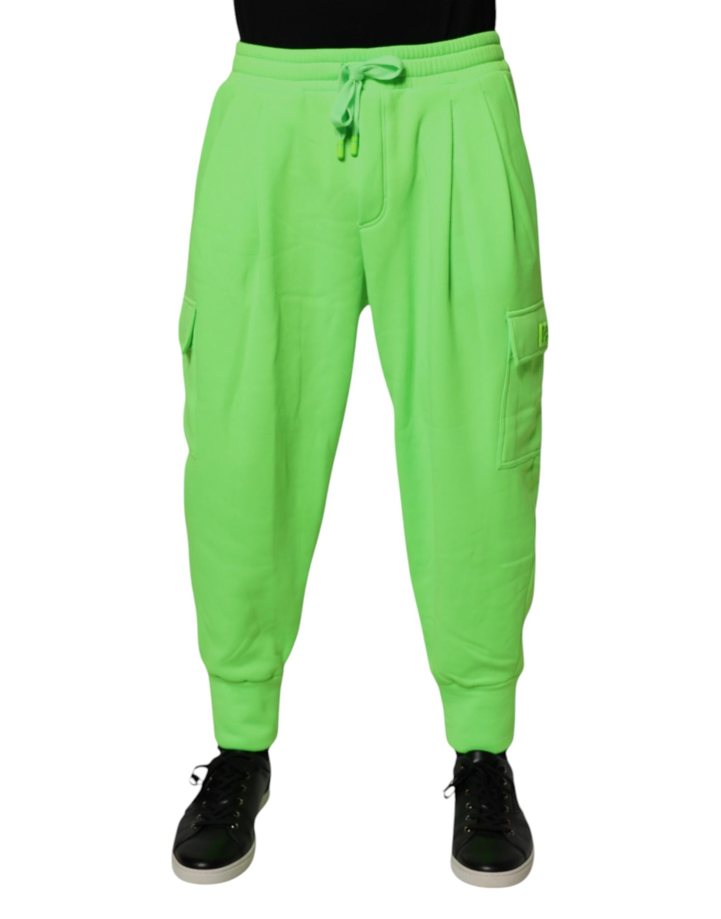 Dolce & Gabbana Neon Green Cargo Jogger Men Sweatpants Pants