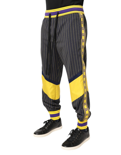 Dolce & Gabbana Multicolor Cotton Men Jogger Pants