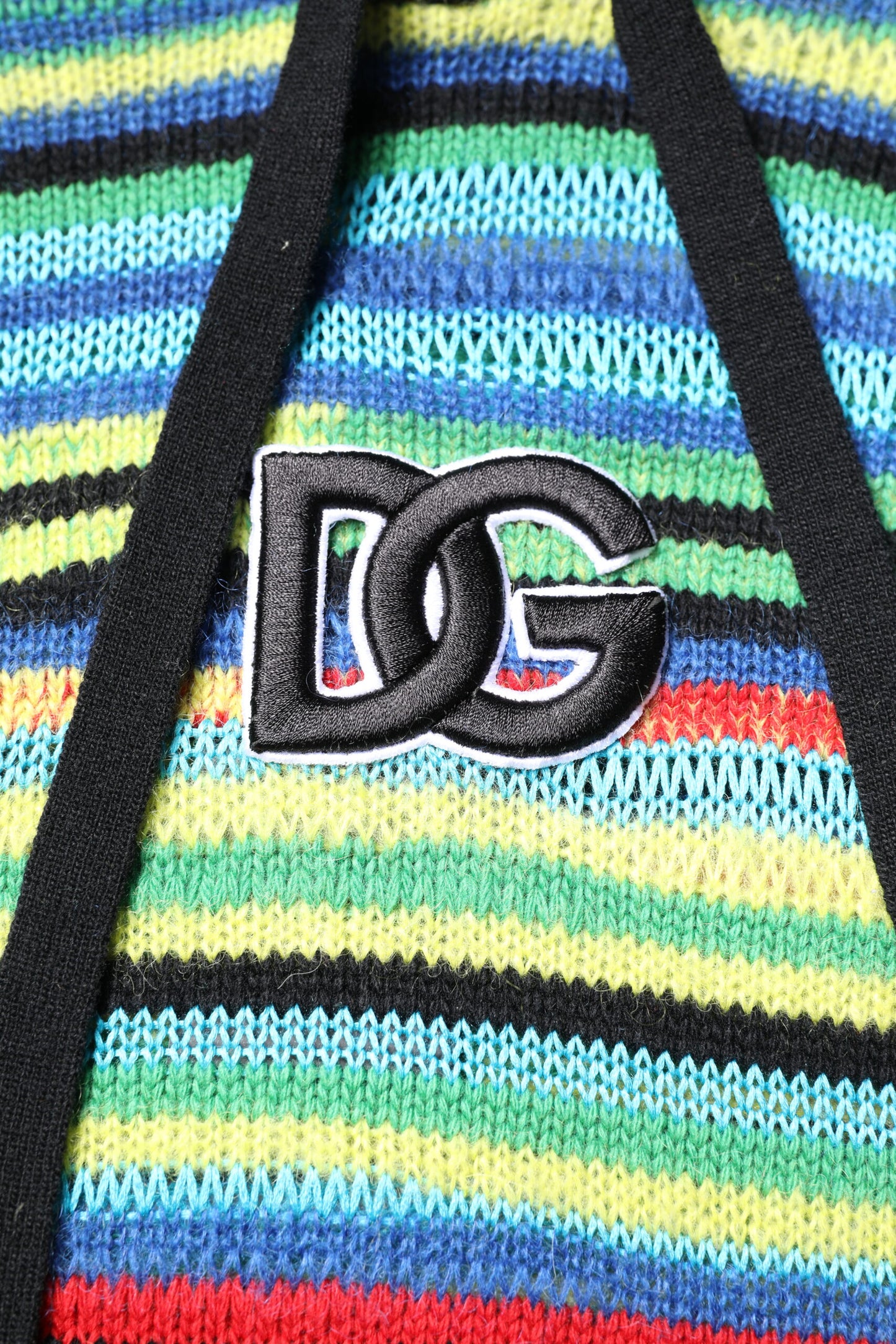 Dolce & Gabbana Multicolor Cotton Hooded Pullover Sweater