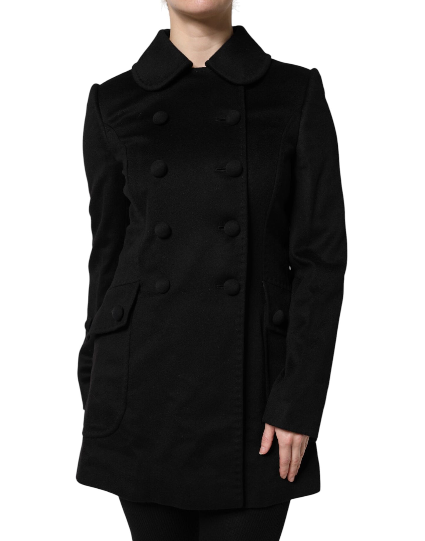 Dolce & Gabbana Black Wool Sartoria Italiano Blazer Jacket