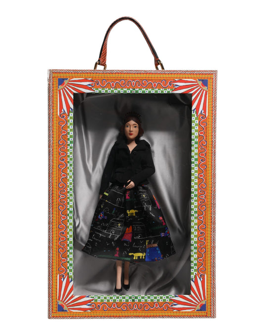 Dolce & Gabbana Black Dress Ceramic Porcelain Fashion Leather Sicily Dolls