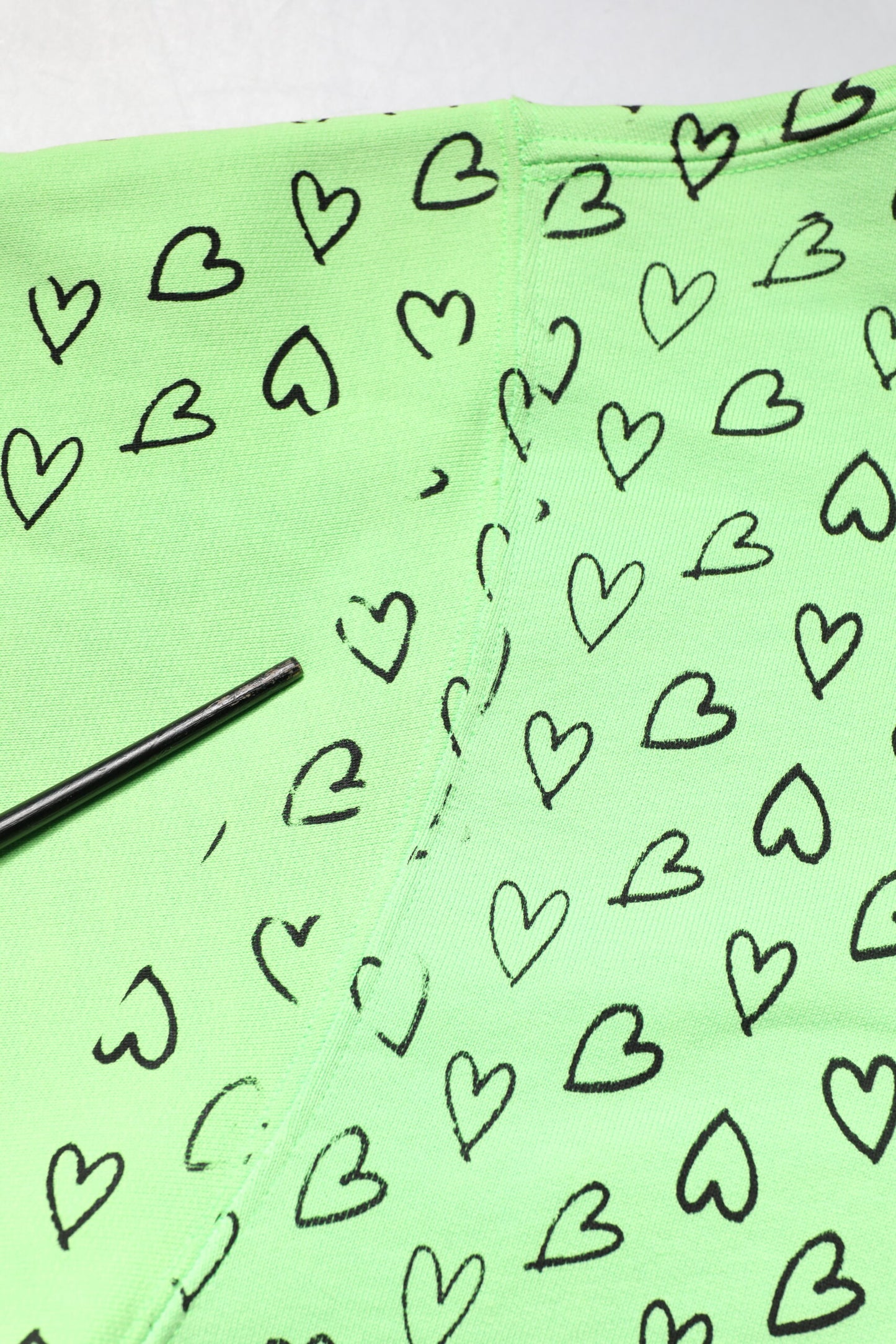 Dolce & Gabbana Green Cotton Logo Heart Print Hooded Sweater