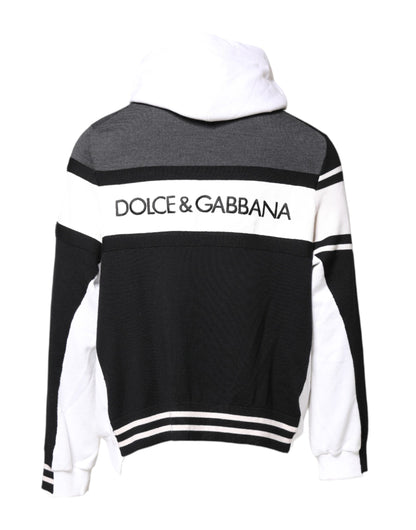 Dolce & Gabbana Multicolor Logo Pullover Hooded Sweater