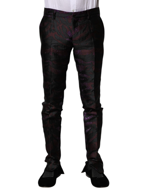 Dolce & Gabbana Multicolor Polyester Patterned Pants