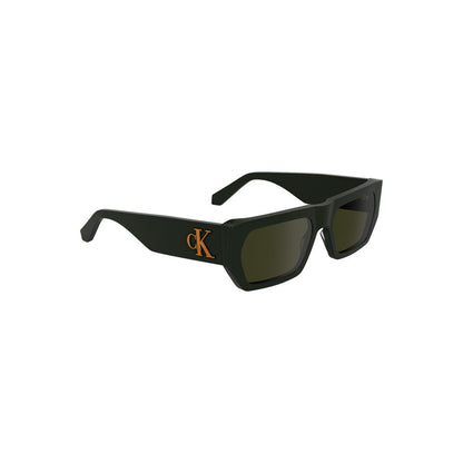 Calvin Klein Green Haircalf Men Sunglasses
