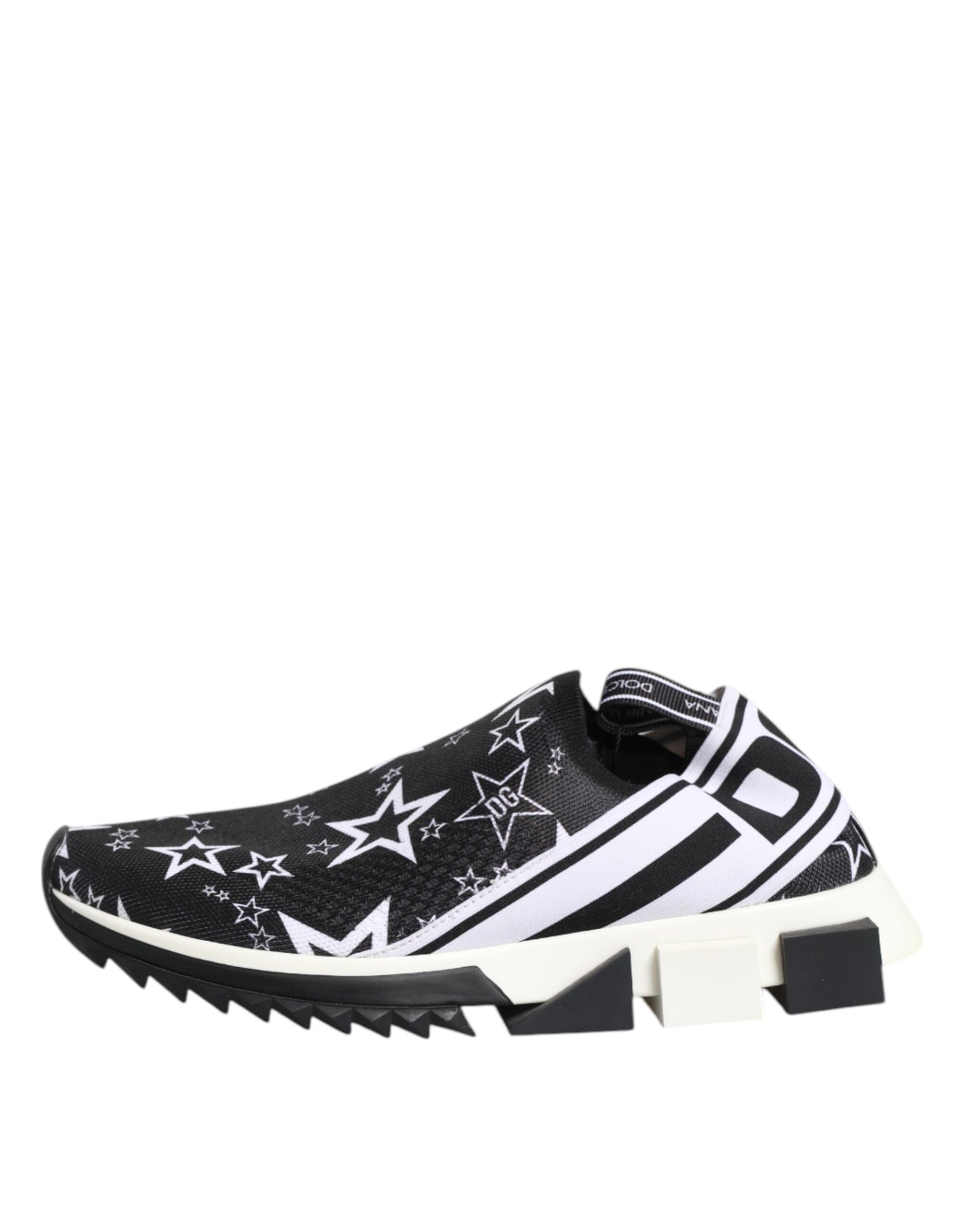 Dolce & Gabbana Black White Sorrento Low Top Sneakers Shoes