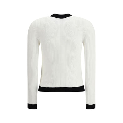 Balmain LS BUTTONED TORSADE KNIT CARDIGAN