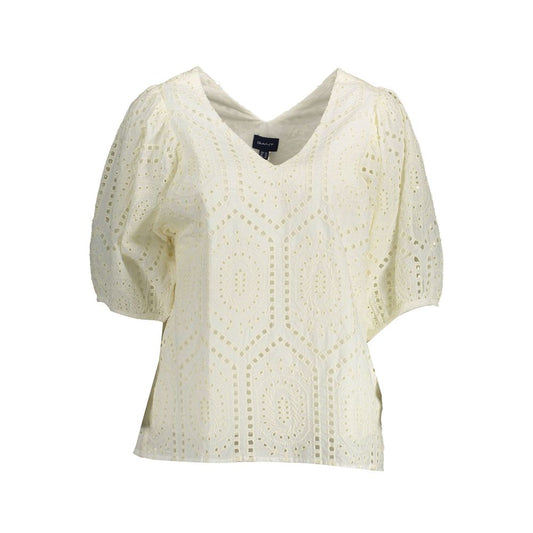 Gant White Cotton T-Shirt