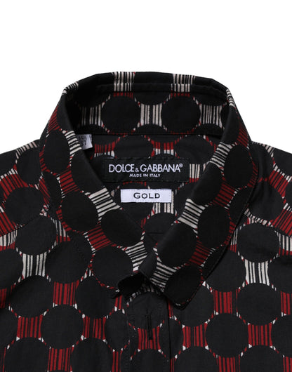 Dolce & Gabbana Multicolor Cotton GOLD Long Sleeves Shirt
