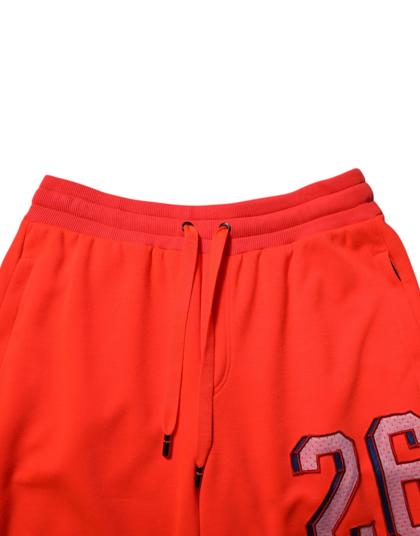 Dolce & Gabbana Orange Polyester Jogger Men Sweatpants Pants