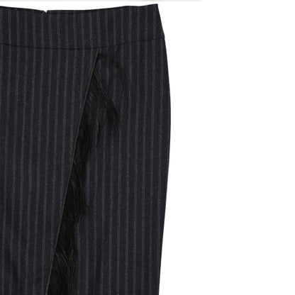 Brunello Cucinelli Wool Striped Skirt