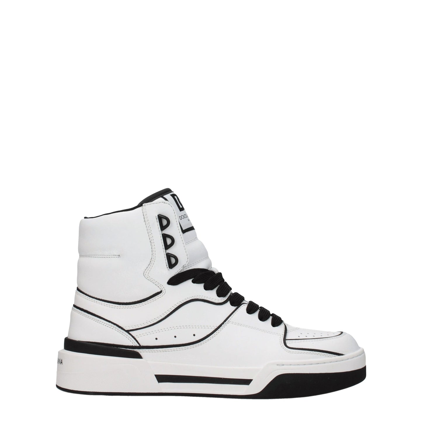 Dolce & Gabbana White Leather Sneakers