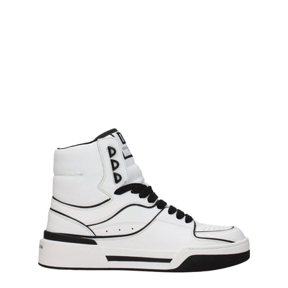 Dolce & Gabbana White Leather Sneakers