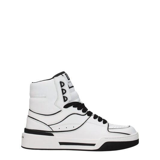 Dolce & Gabbana White Leather Sneakers