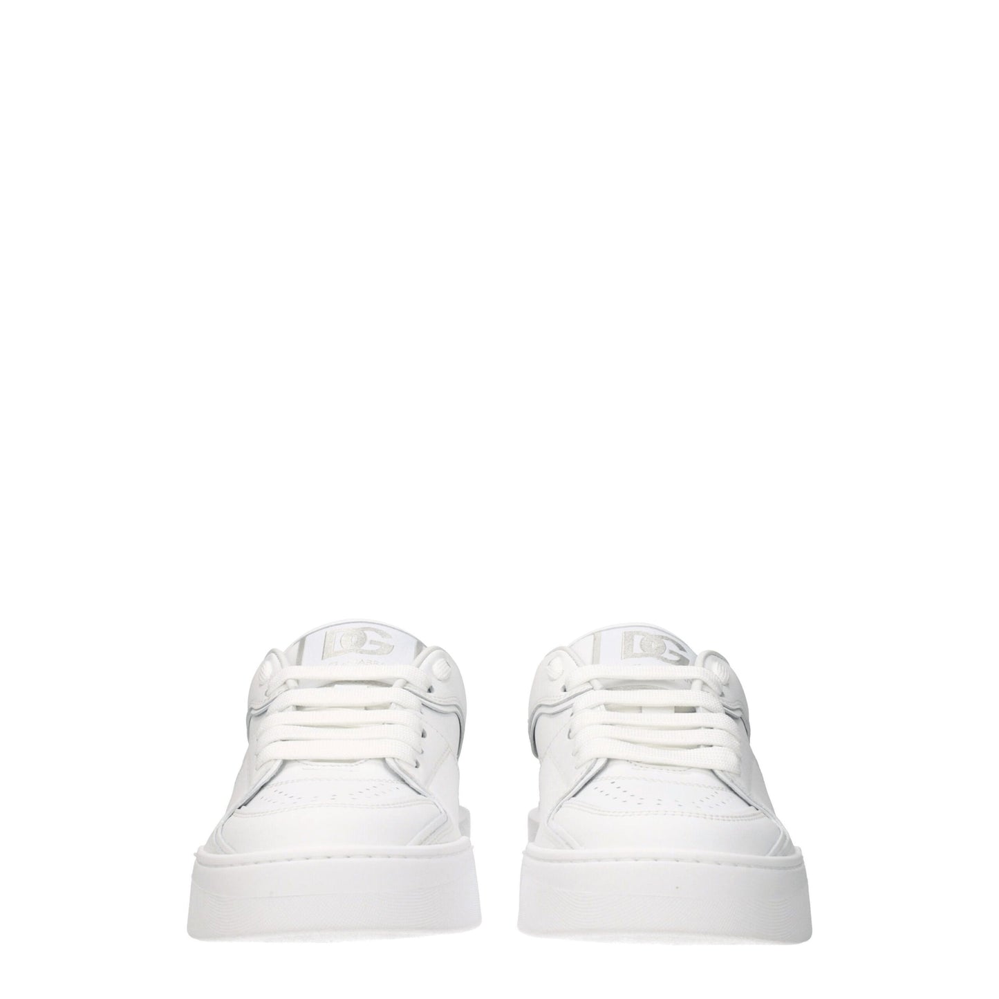 Dolce & Gabbana White Leather Sneakers